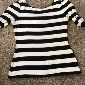 Striped dress shirt.